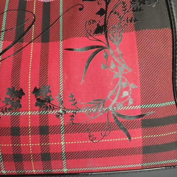 Victoria's Secret Tote Bag Limited Edition 2020 Red Plaid 18 x 12" Cotton - Picture 5 of 10